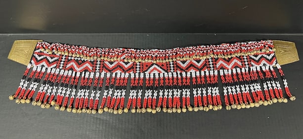 Philippine Handwoven Classic Mindanao Tboli Tribe Embroidered Beads Belt