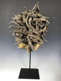 We Guere War Power  Mask with Metal Stand