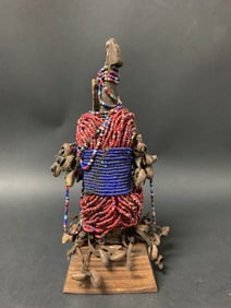 Fali Beaded Fertility Doll Statue