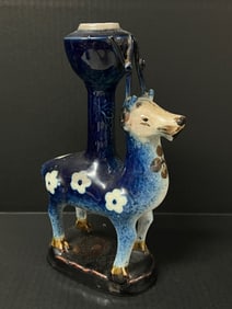 Blue and White Porcelain Candle Holder