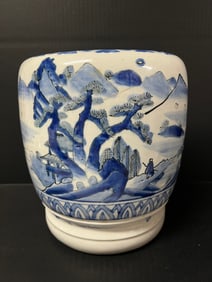 Blue and White Porcelain Planter