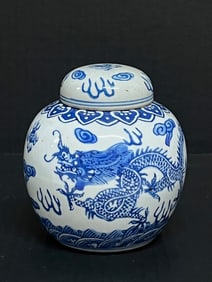 Blue and White Porcelain Bulb Vase