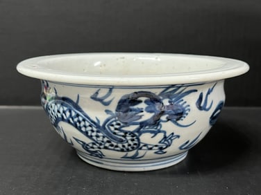 Blue and White Porcelain Incense Burner