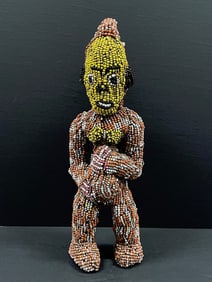 Beaded Bamileke Statue