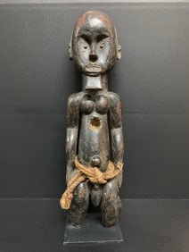 Fang Statue with Metal Stand