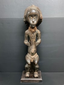 Fang Statue with Wooden Base