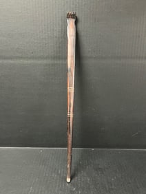 Philippine Tribal Art Carved Kamagong Hard Wood Back Scratcher