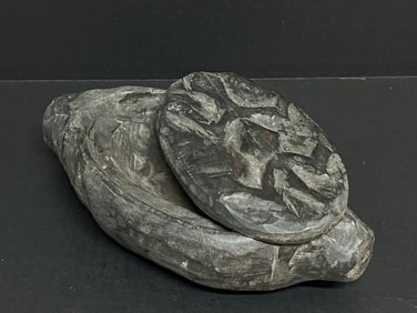 Philippine Tribal Art Ifugao Carved Wooden Salted Meat Container