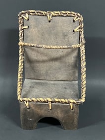 Authentic Philippine Ifugao Carved Wood Miniature Chair