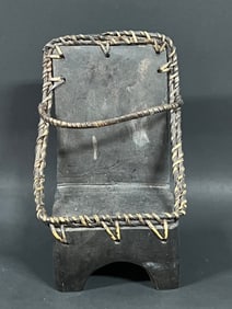 Authentic Philippine Ifugao Carved Wood Miniature Chair