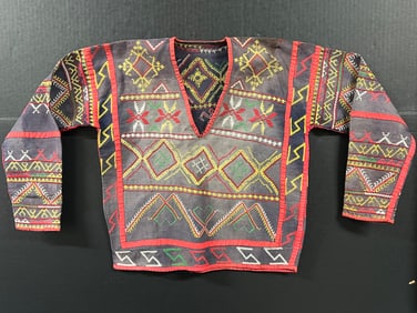 Authentic Philippine Classic Mindanao T'boli Tribe Embroidered Blouse