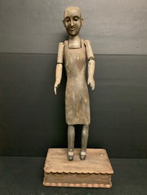 Carved Wood Female Saint Mannequin