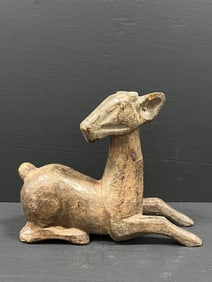 Sitting Deer Sculpture