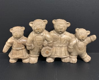 Teddy Bear Family Sculpture