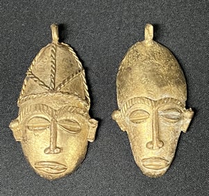 Ashanti Brass Pendant 2 pieces