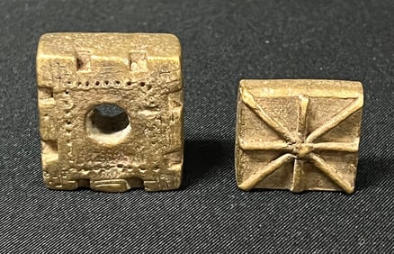 Ashanti Bronze Goldweight 2 Pcs.