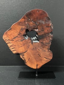 Natural Wood Sliced Table Top Sculpture