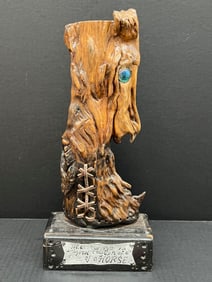 Vintage Natural Driftwood Horse Sculpture