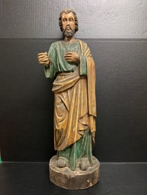 Carved Wood Saint Joseph Statue