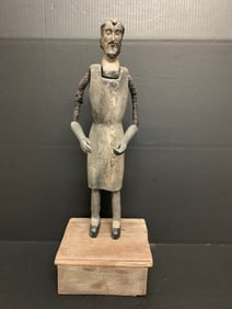 Carved Wood Male Saint Mannequin Statue