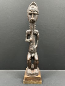 Carved Wood Baule Statue