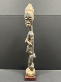 Carved Wood Baule Statue