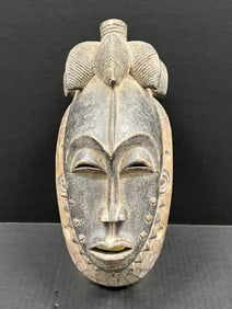 Carved Wood Baule Mask