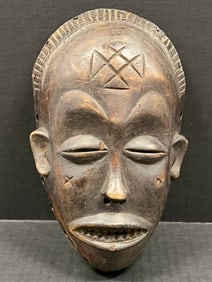 Carved Wood Chokwe Mask