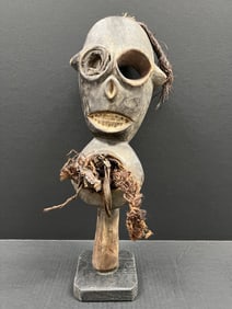 Carved Wood Fang Statue