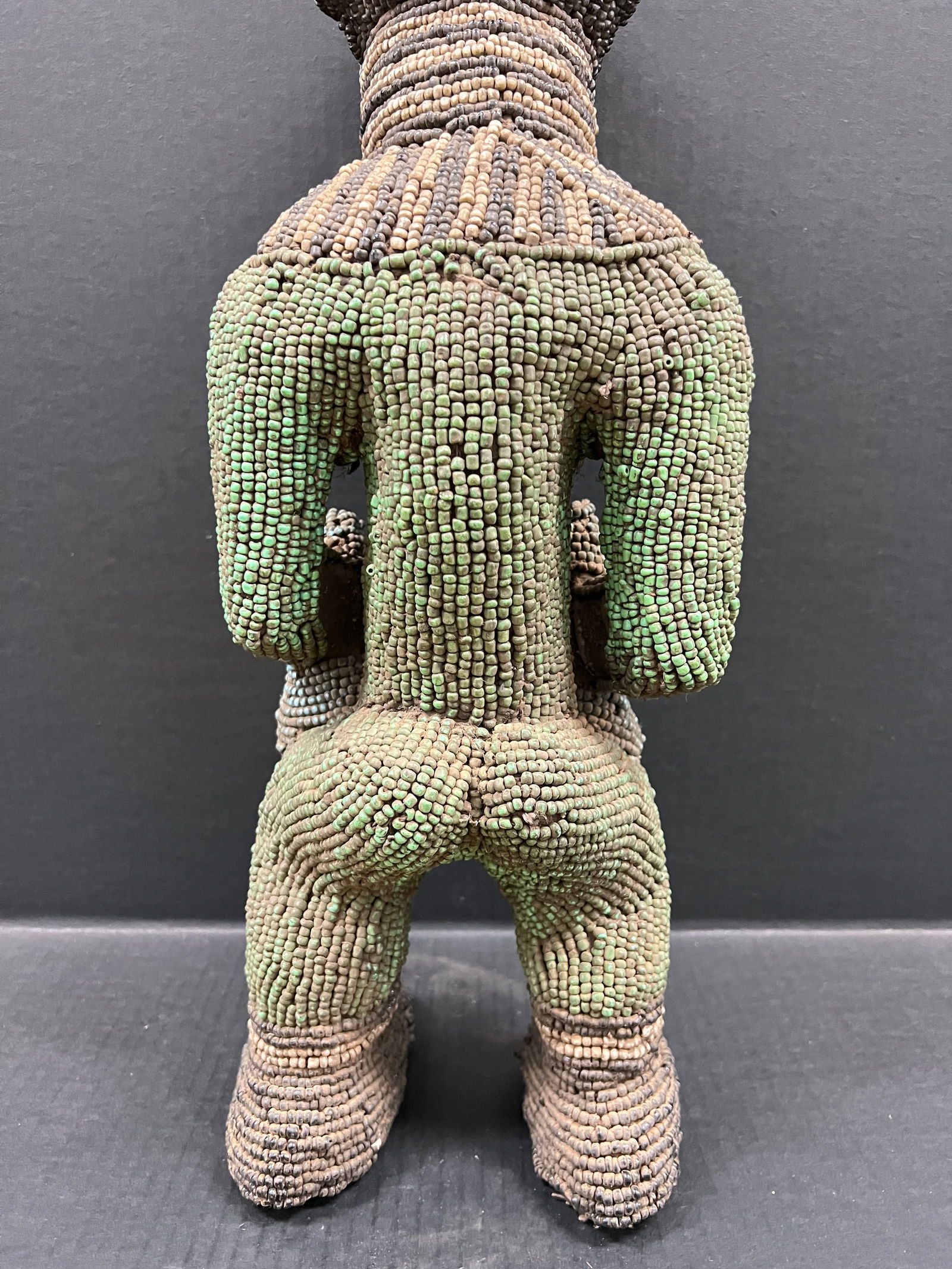 Bamileke Beaded Statue - 10