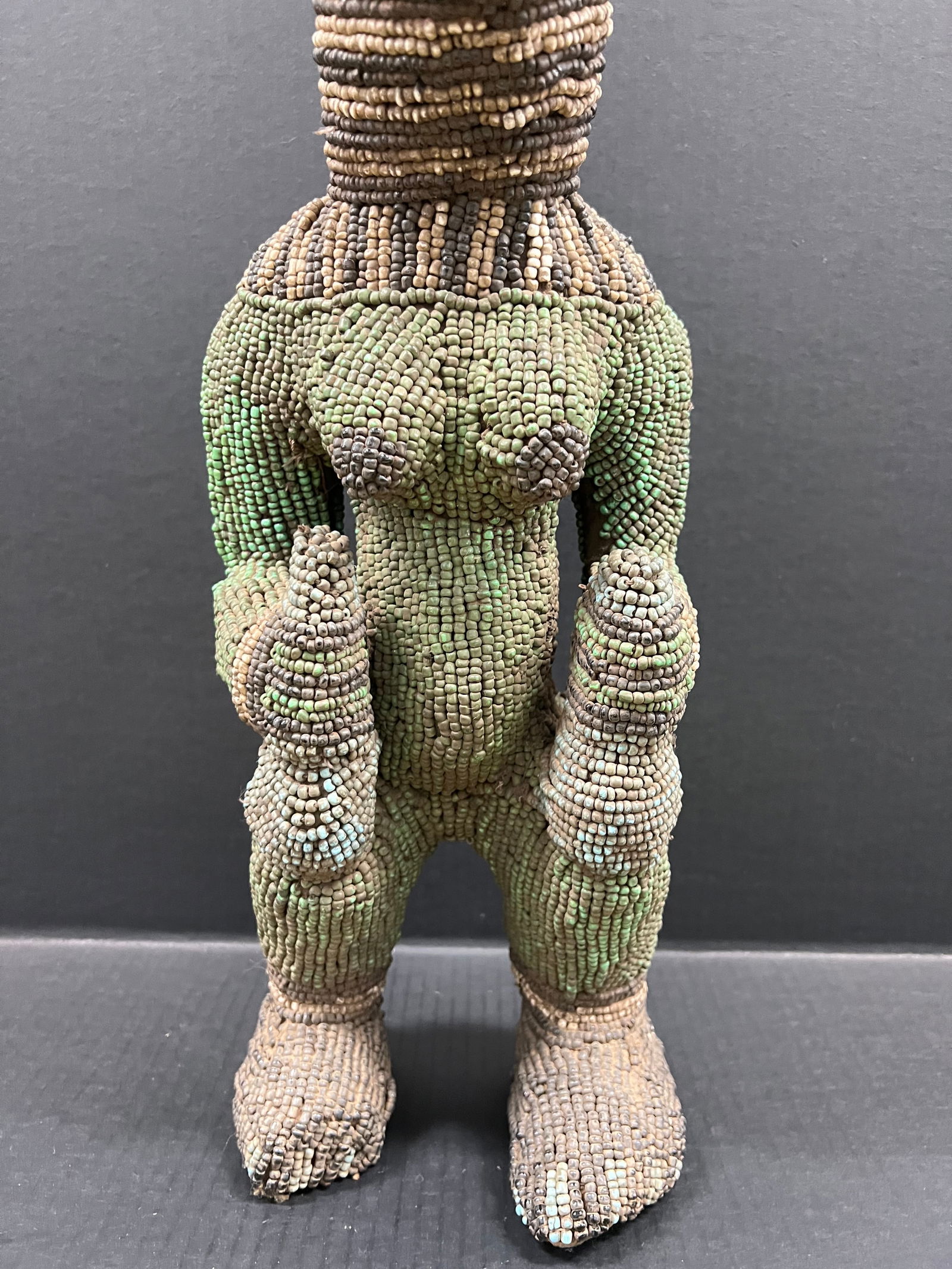 Bamileke Beaded Statue - 3