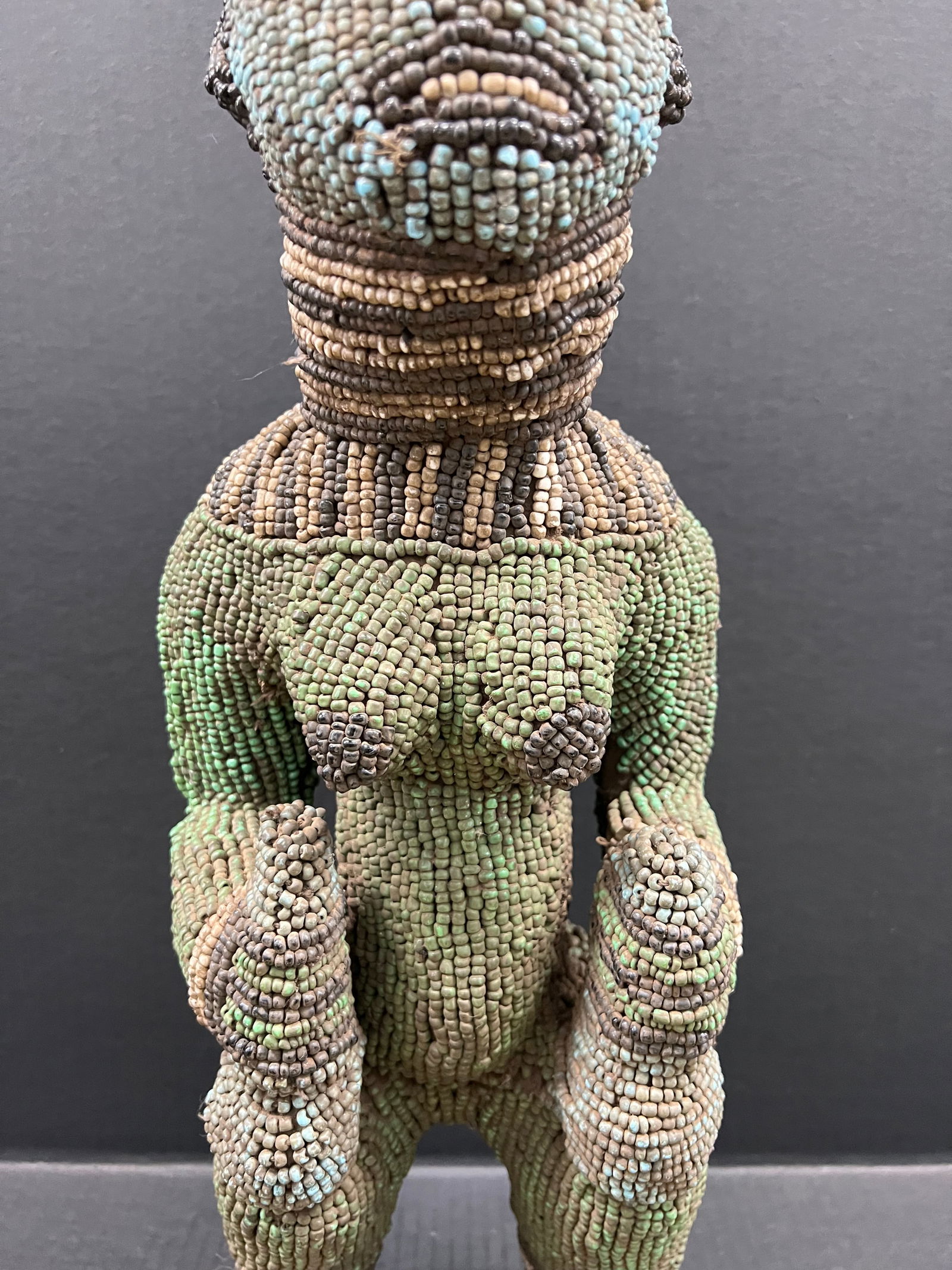 Bamileke Beaded Statue - 4
