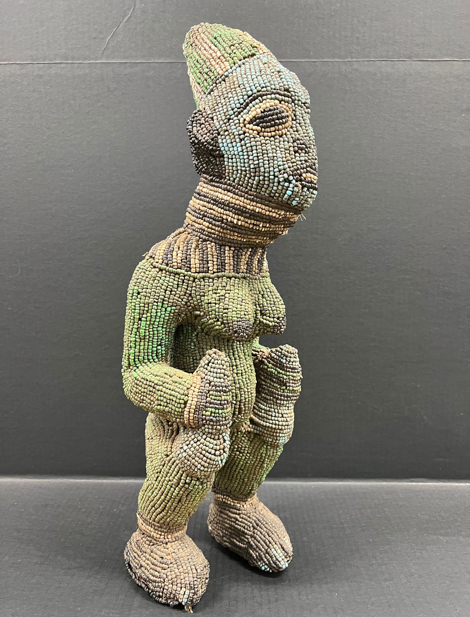 Bamileke Beaded Statue - 5