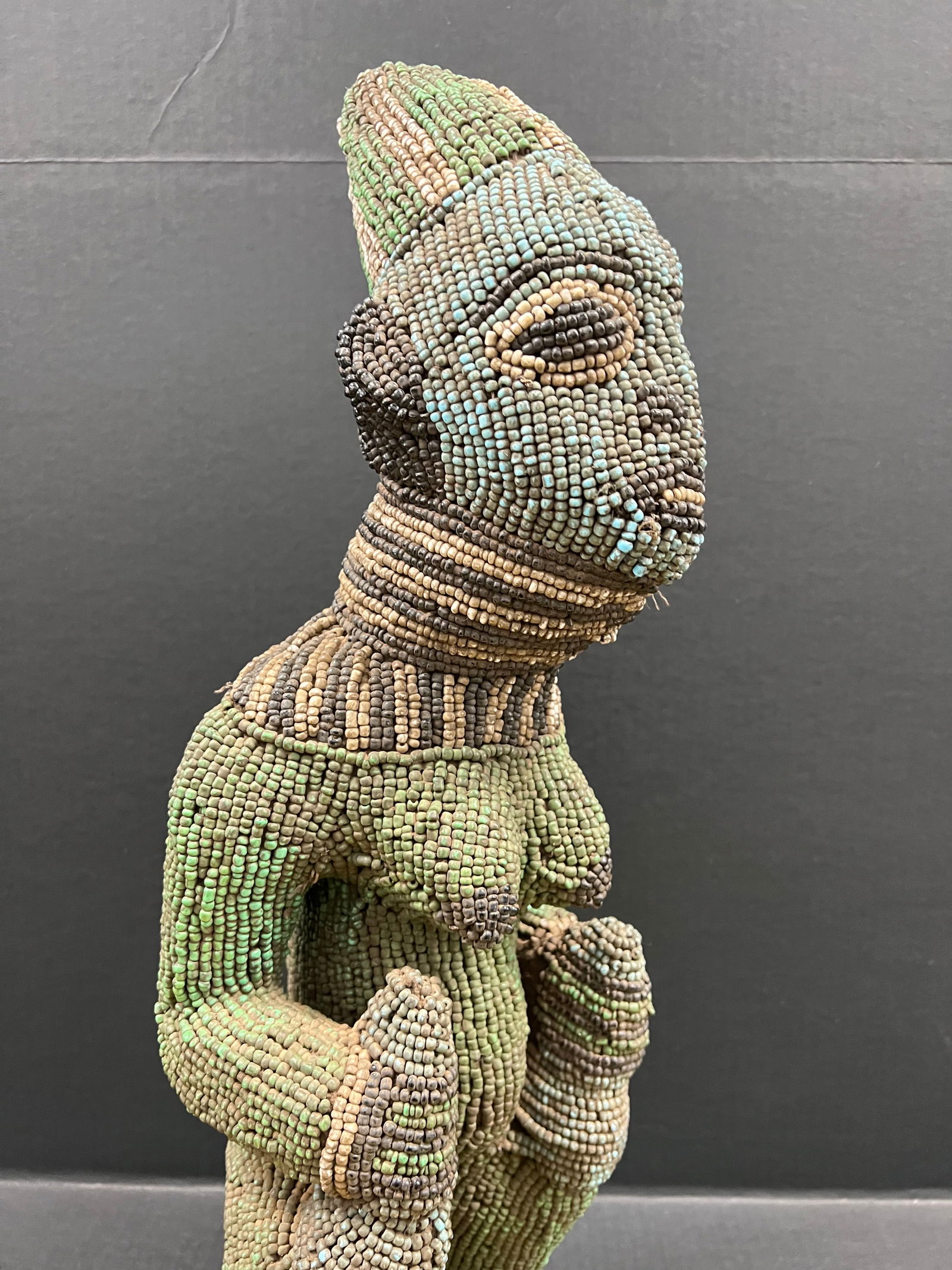 Bamileke Beaded Statue - 6