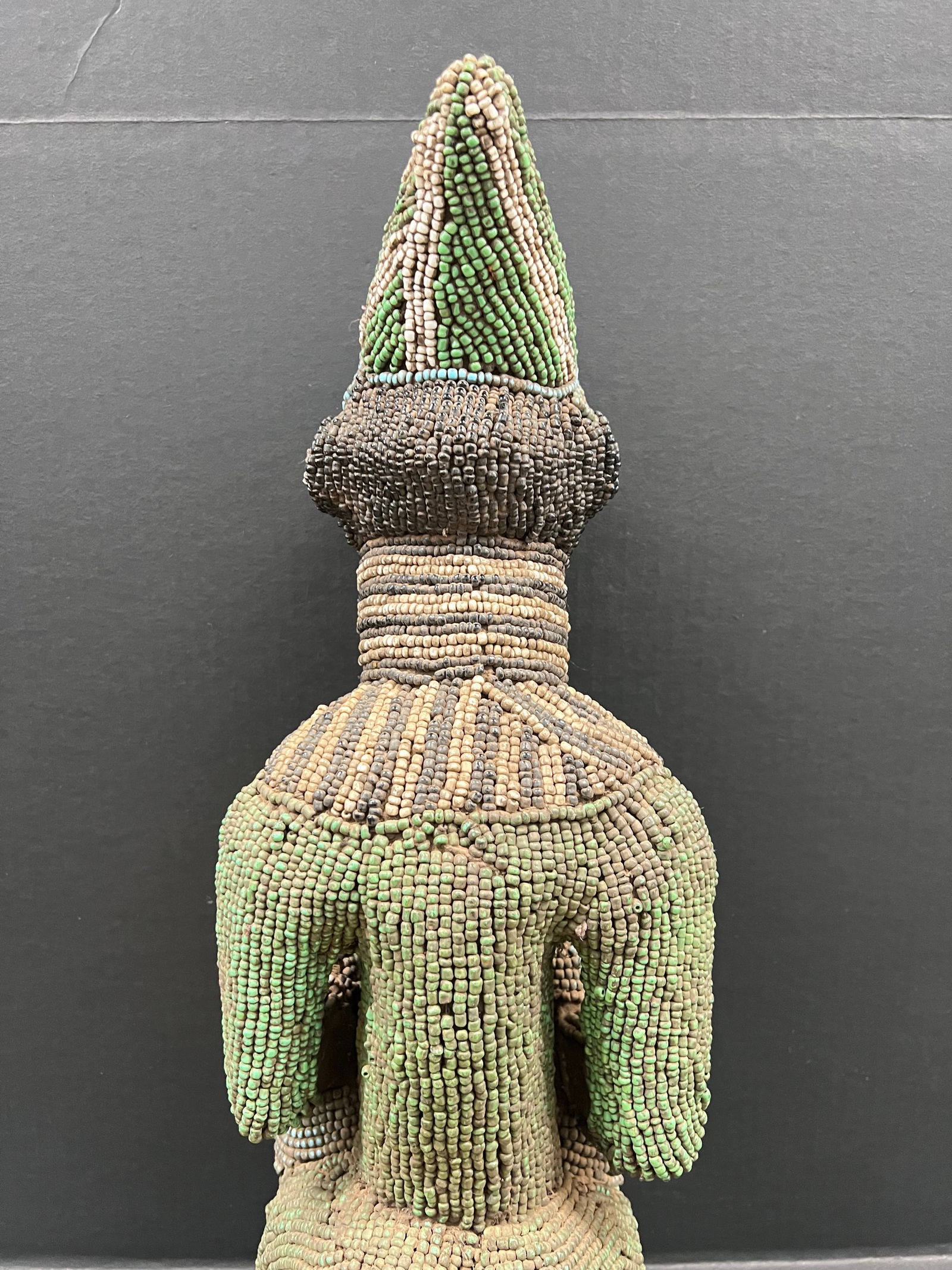 Bamileke Beaded Statue - 9