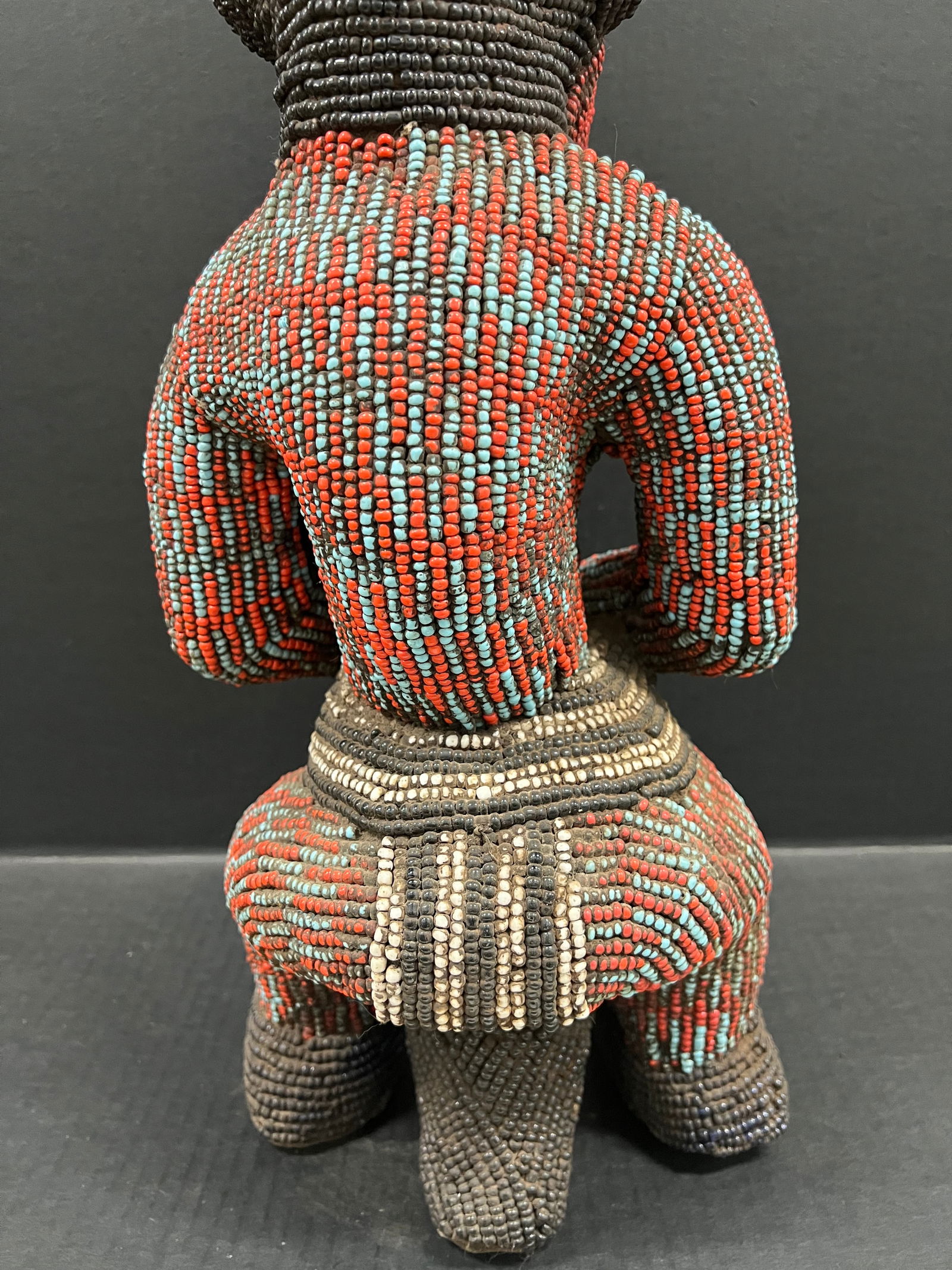 Large Bamileke Beaded Statue - 10