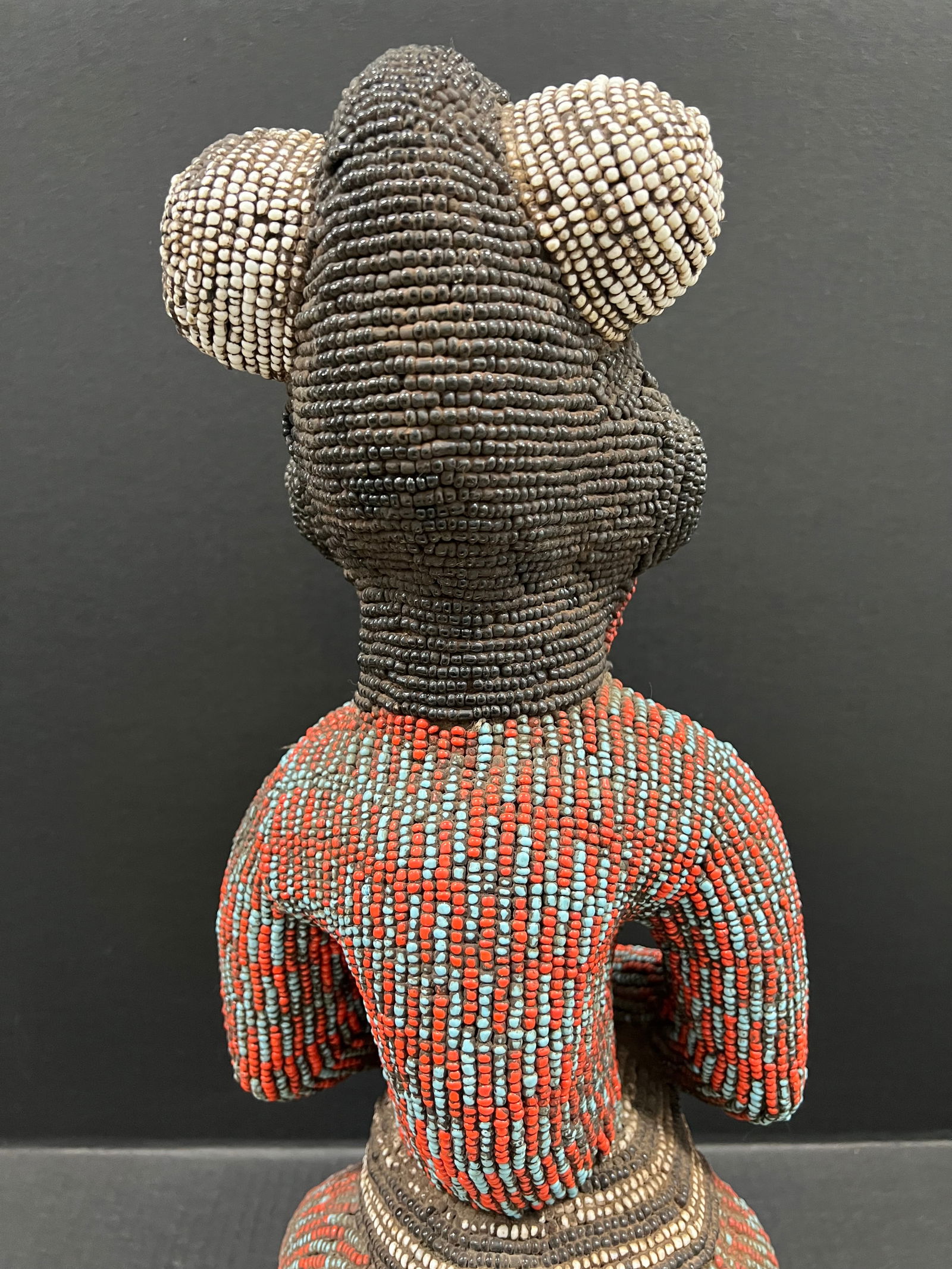 Large Bamileke Beaded Statue - 9