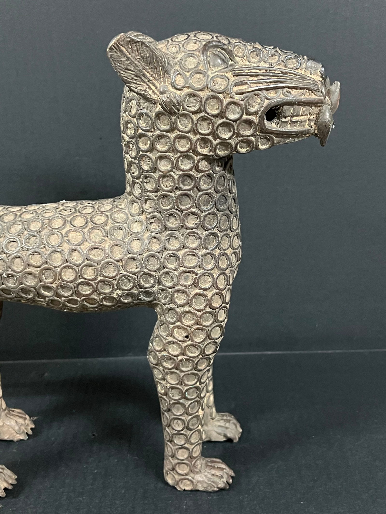 Leopard Bronze Sculpture - 2