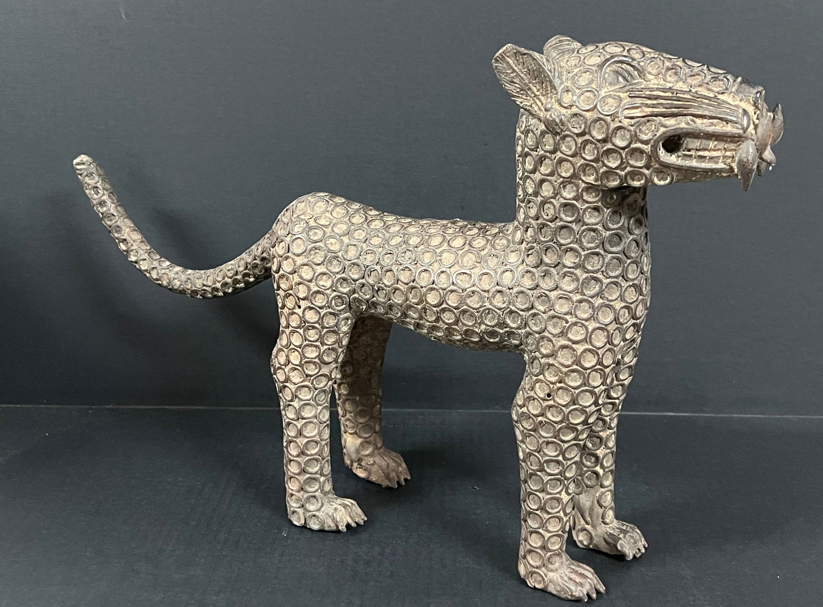 Leopard Bronze Sculpture - 3