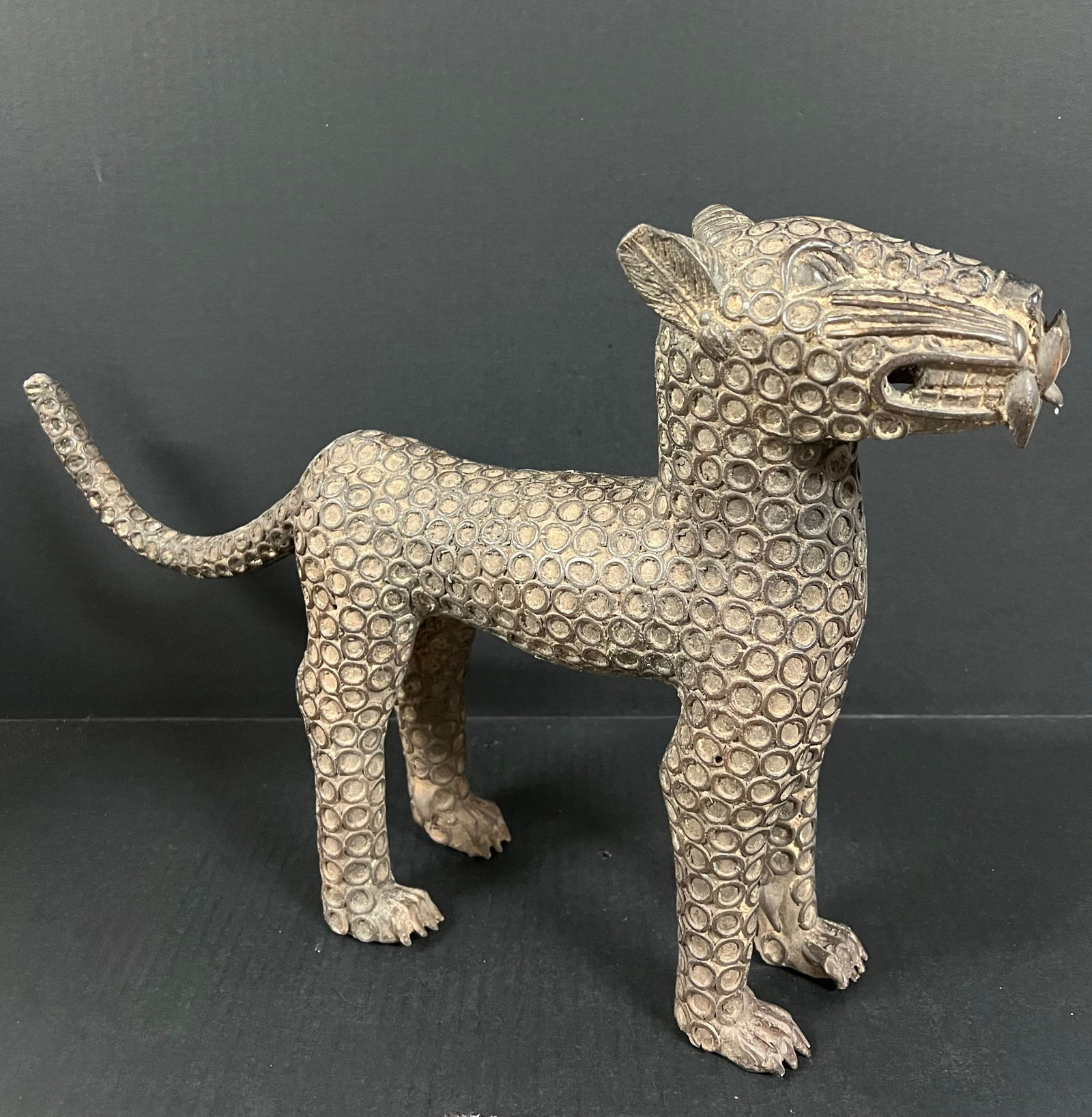 Leopard Bronze Sculpture - 4