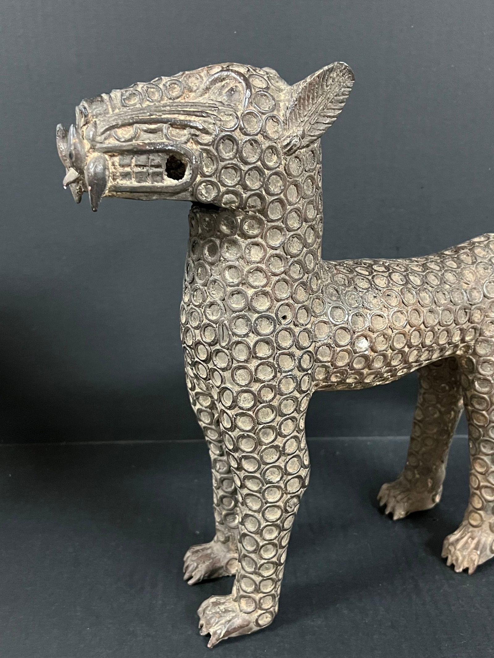 Leopard Bronze Sculpture - 5