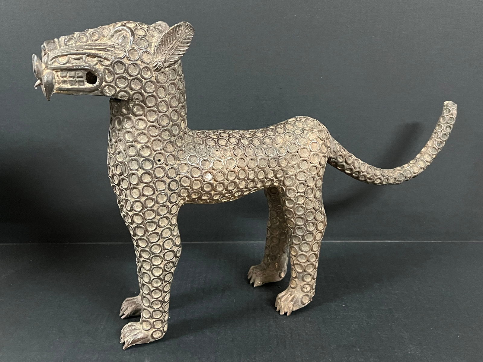 Leopard Bronze Sculpture - 6