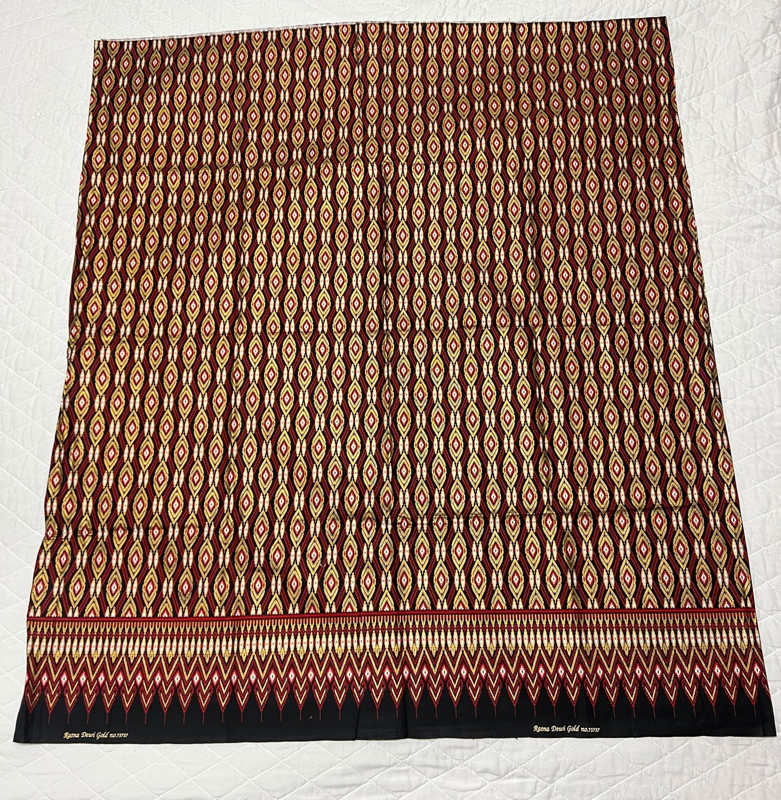 Southeast Asia 100% Cotton Sarong, Malong, Tapis Wrap around Skirt Floral Design (1 of 7)