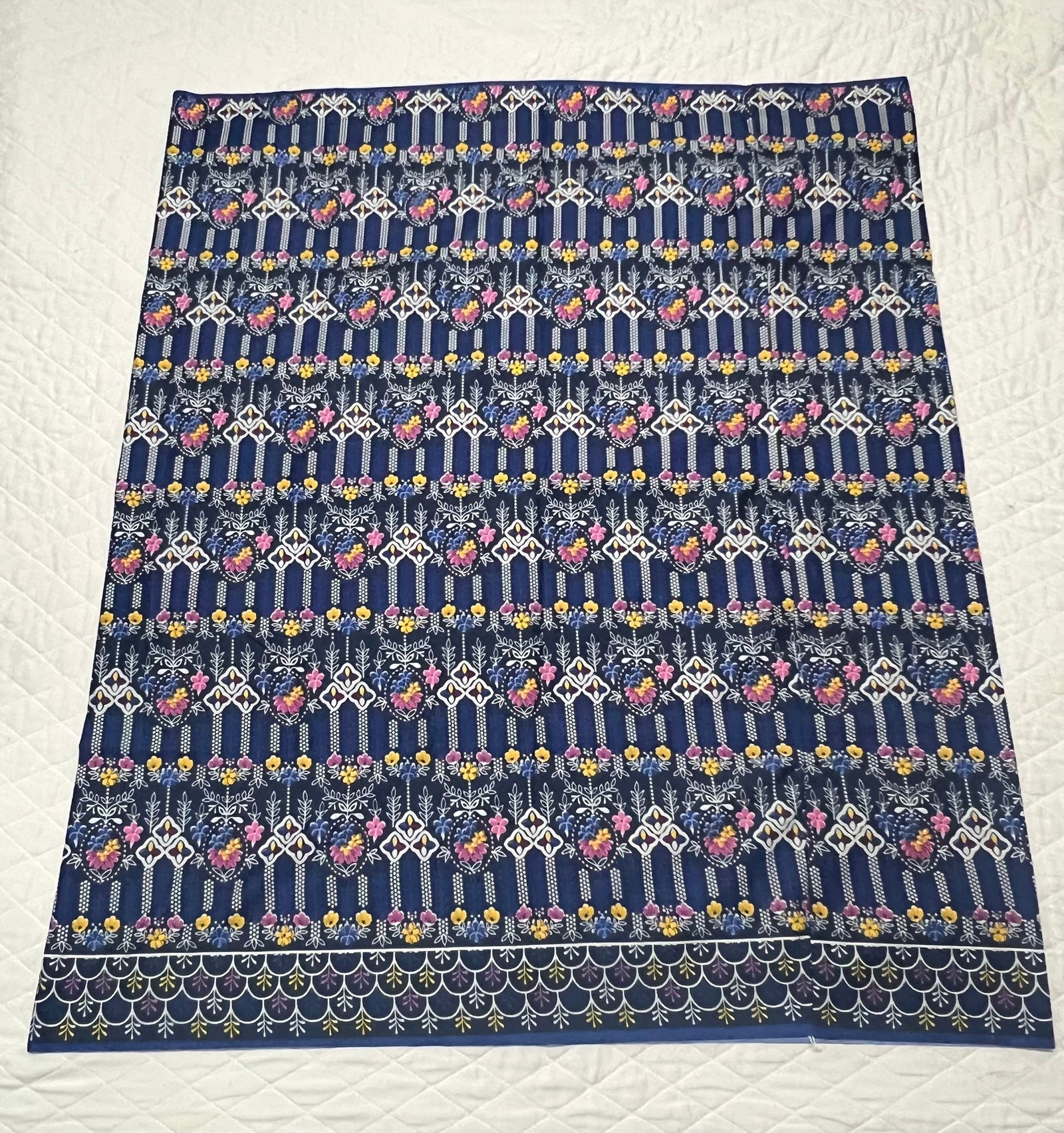 Southeast Asia 100% Cotton Sarong, Malong, Tapis Wrap around Skirt Floral Design (1 of 8)