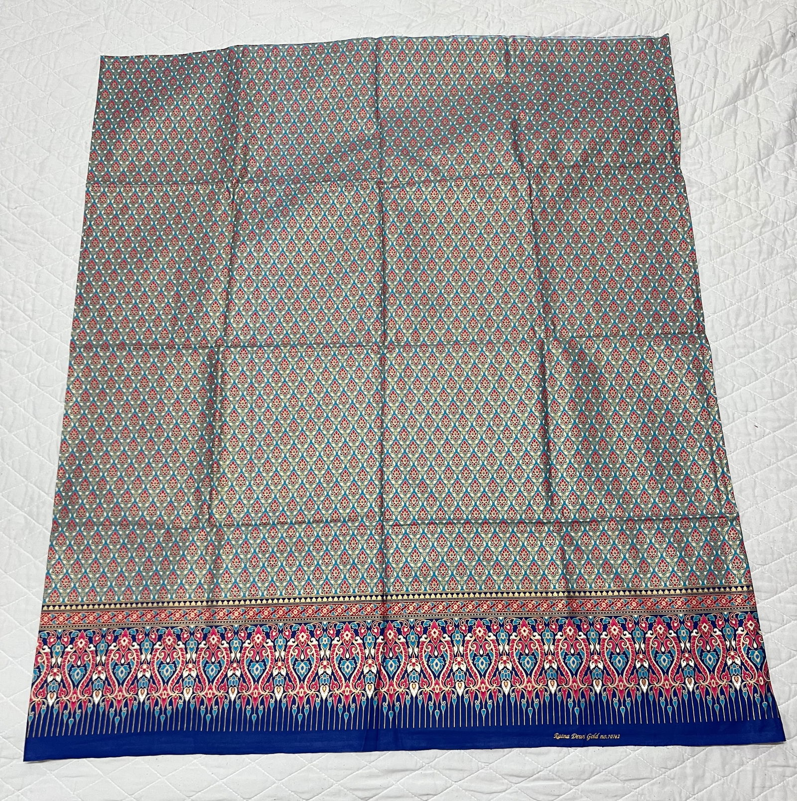 Southeast Asia 100% Cotton Sarong, Malong, Tapis Wrap around Skirt Floral Design (1 of 8)