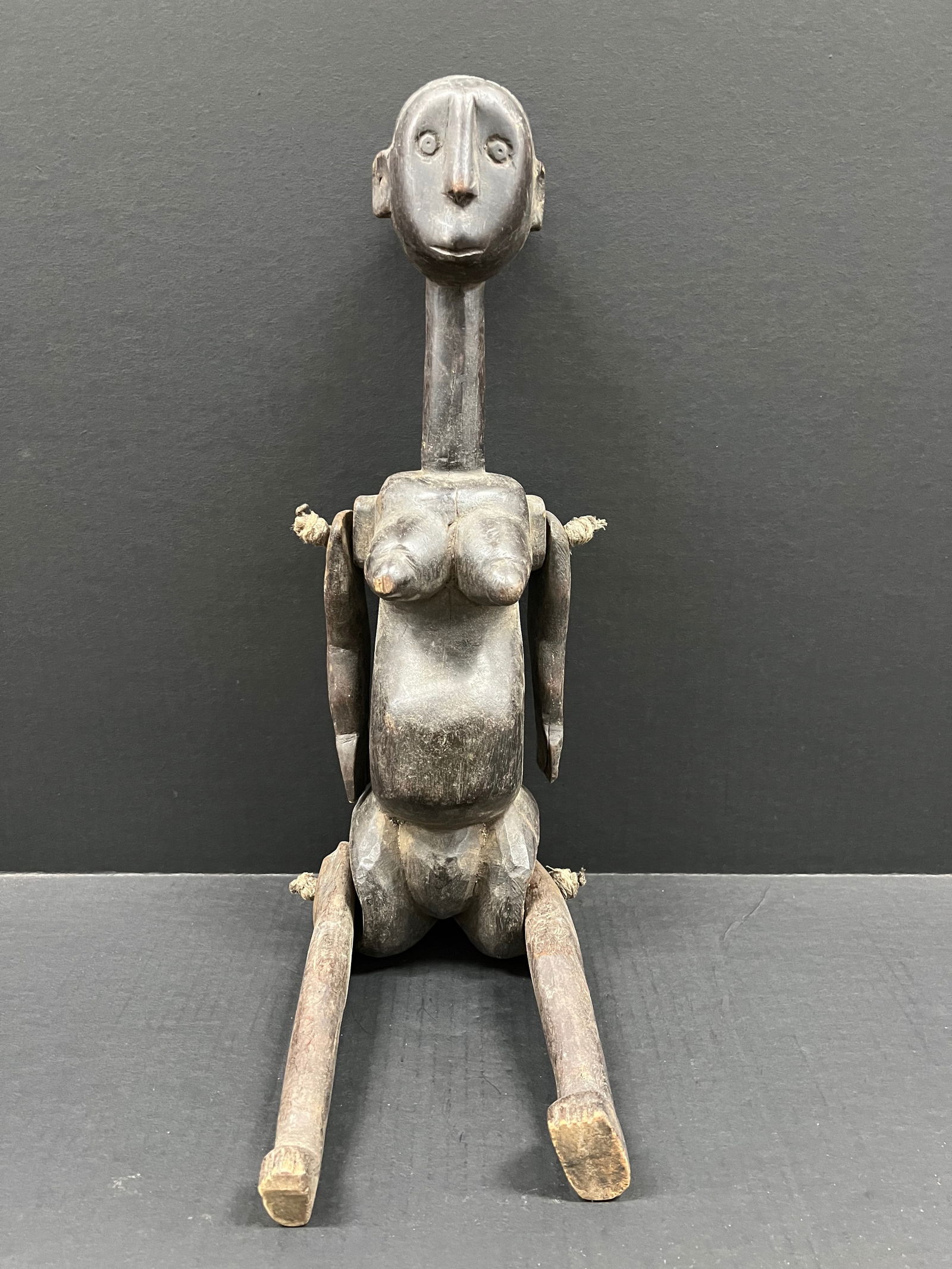 Sukuma Dance Statue: African Tribal Art Sukuma Dance Statue. The dimension is 18 inches high x 11 inches wide. Please be aware that some of the items are vintage, secondhand, old ages, antiques and may have a defects or s