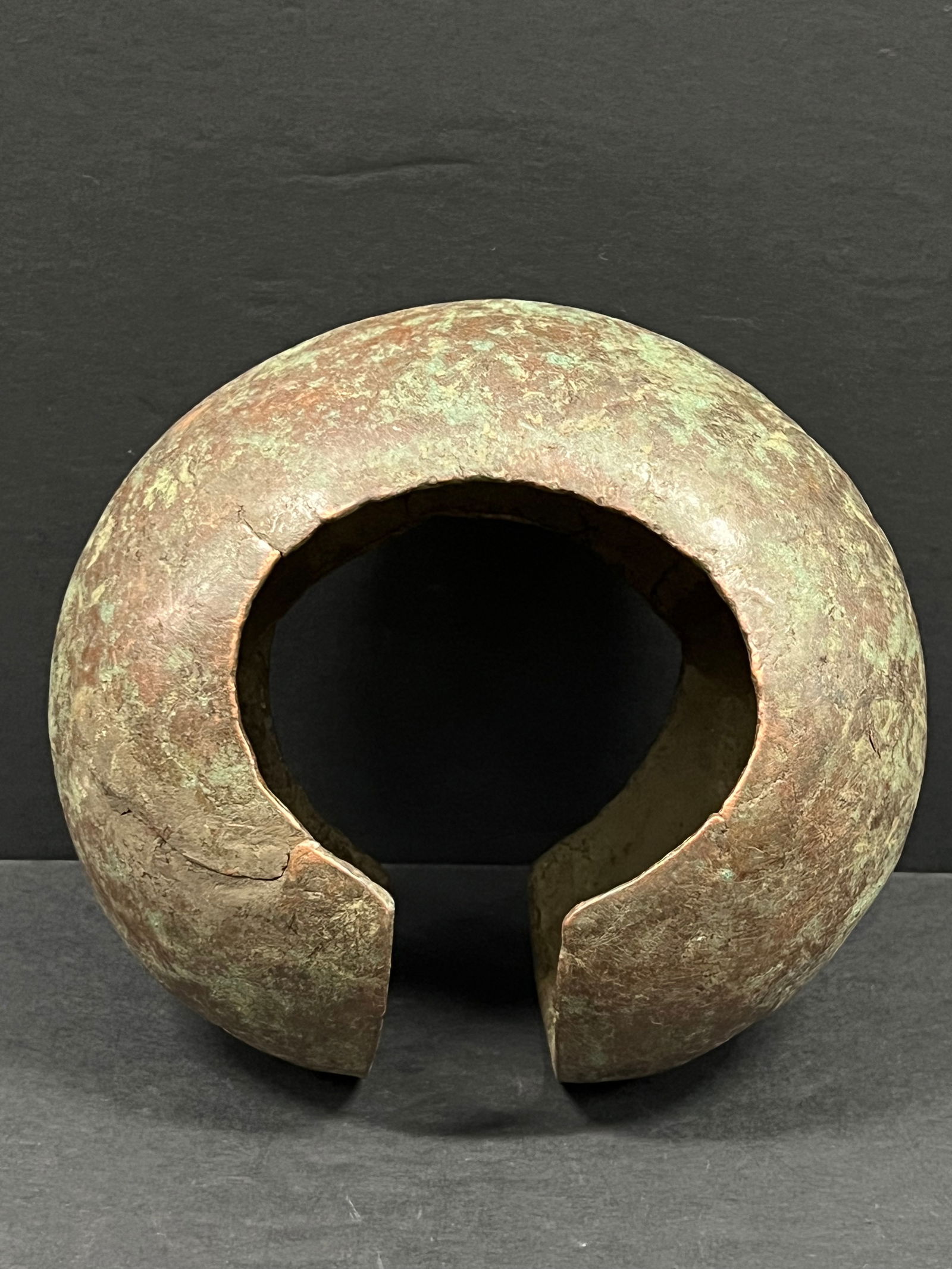 Vintage Bronze Nigerian Currency: African Tribal Art Vintage Bronze Nigerian Currency. The dimension is 5.25 inches high x 8 inches wide. Please be aware that some of the items are vintage, secondhand, old ages, antiques and may have