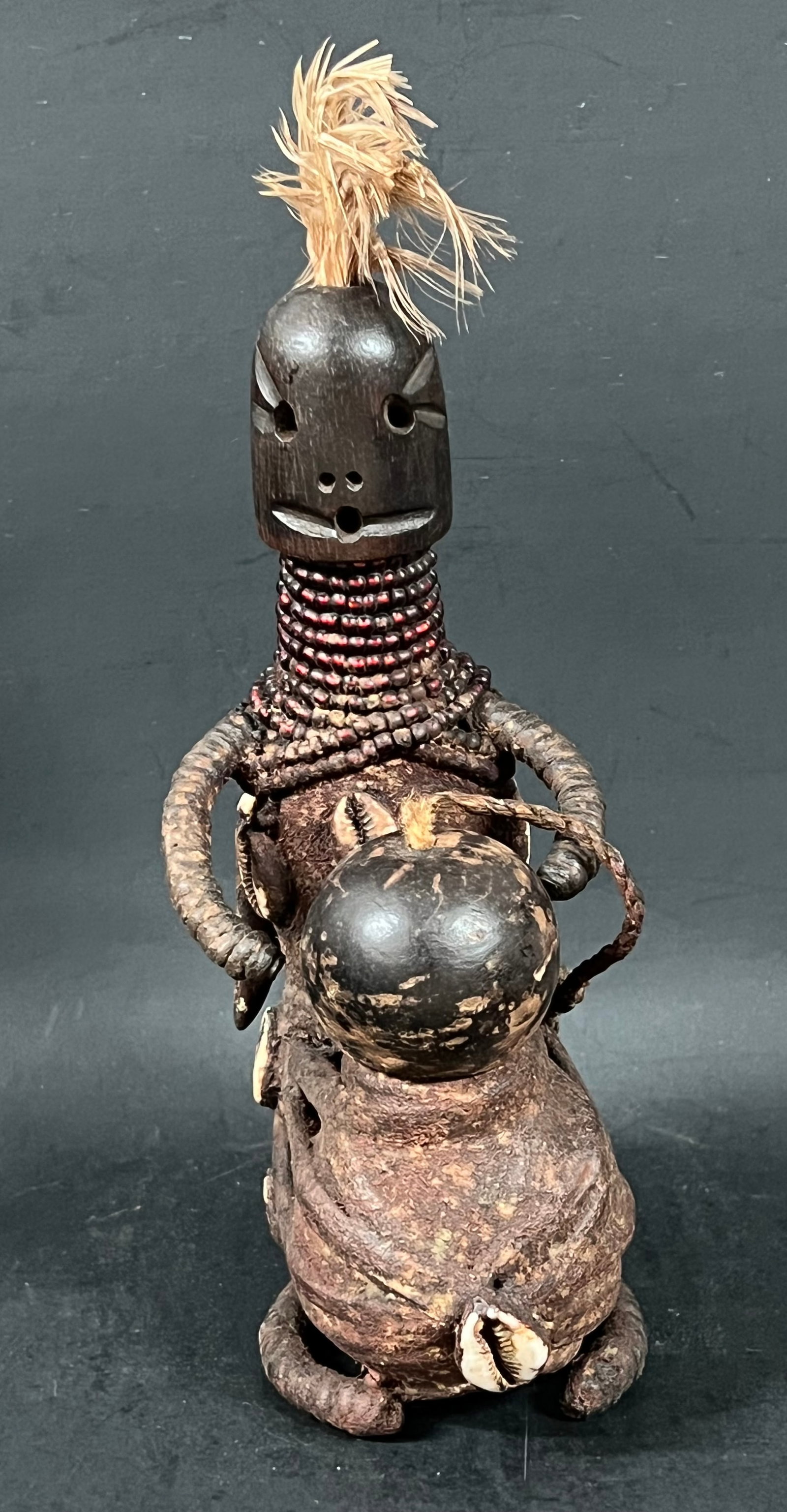 Namji Doll Fetish: African Tribal Art Namji Doll Fetish. The dimension is 8.5 inches high x 3 inches wide. Please be aware that some of the items are vintage, secondhand, old ages, antiques and may have a defects or sig