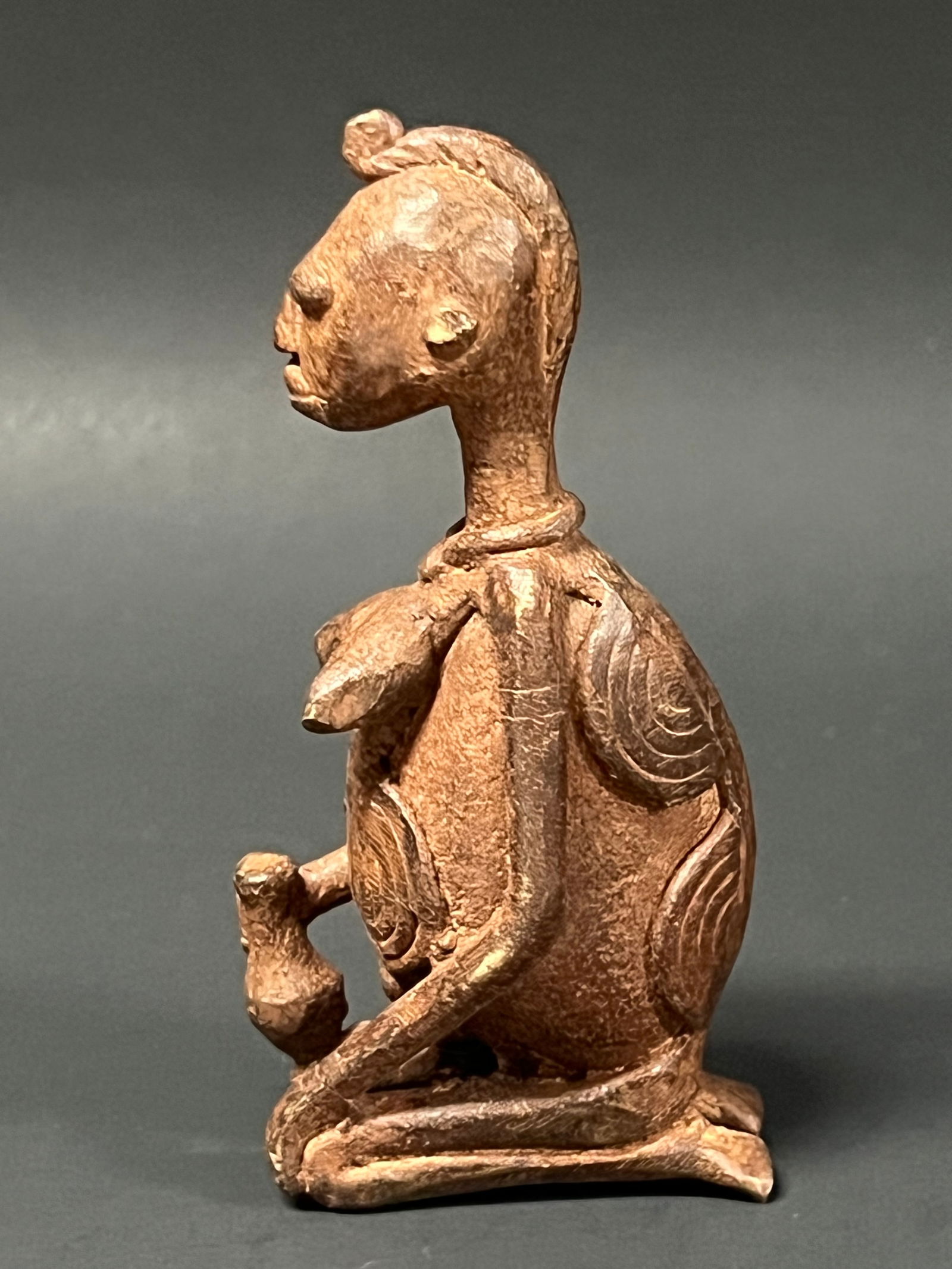 Dogon Bronze Statue - 4