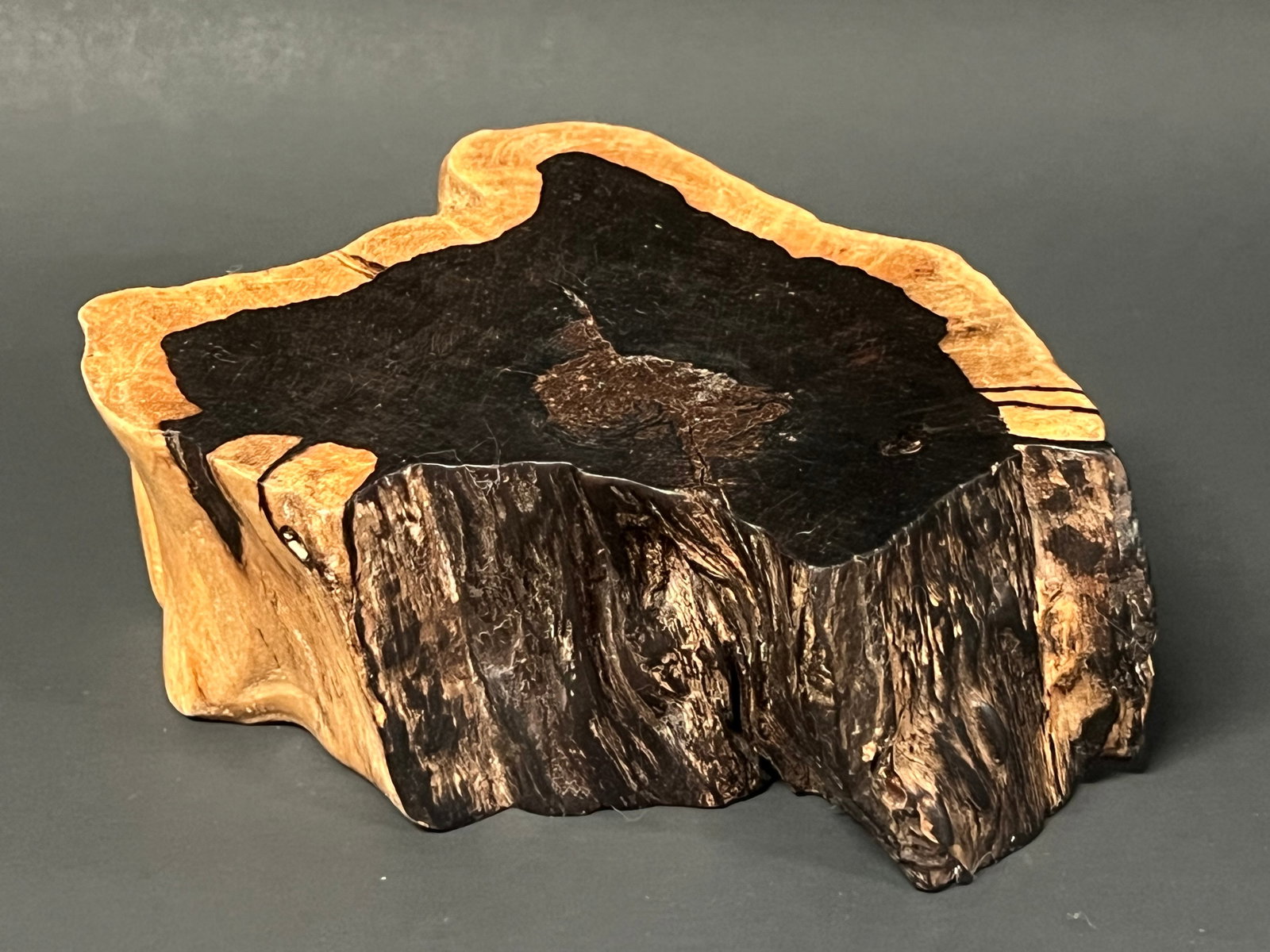 Vintage Carved Heavy Art Wood Sculpture (1 of 7)